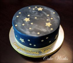 Astronomy Graduation Cake