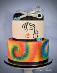 Tie Dye Hair Stylist  Theme