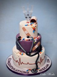 Nurse  Graduation Purple Accent
