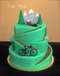 Mountain Bike Groom's Cake