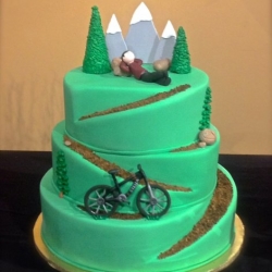 Mountain Bike Groom's Cake