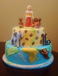 Africa Themed Cake