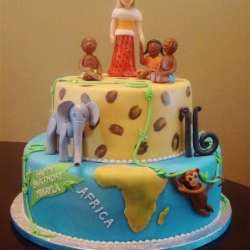 Africa Themed Cake