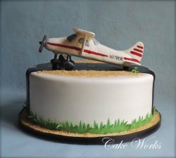 Airplane Runway Groom's Cake