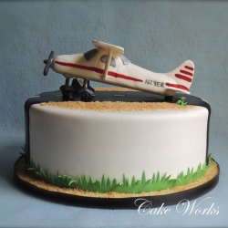 Airplane Runway Groom's Cake