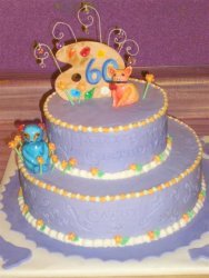Artist's 60th Birthday Cake