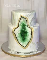 Green and Gold Geode