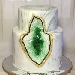 Green and Gold Geode