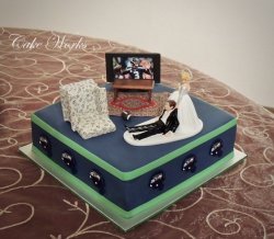 Sport Fanatic Grooms Cake
