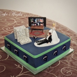 Sport Fanatic Grooms Cake