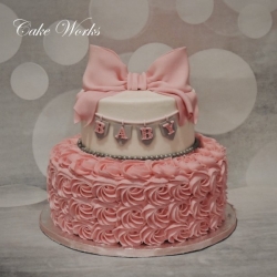 Pretty in Pink Rosettes Baby Shower