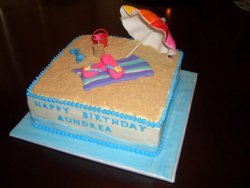 Sandy Beach Cake