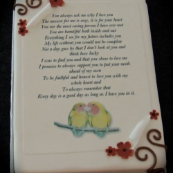 Printed Vows Paper Anniversary