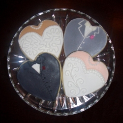 Bride and Groom Cookies