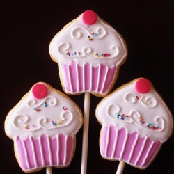 Cupcake Cookie Pops