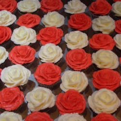 Mini Roses Cupcakes