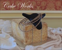 Roping Hay Bale Grooms Cake