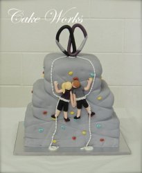 Climbing Wall Grooms Cake