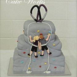 Climbing Wall Grooms Cake