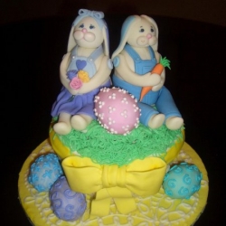 Easter Bunnies Cake