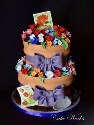 Stacked Summer Flower Pots