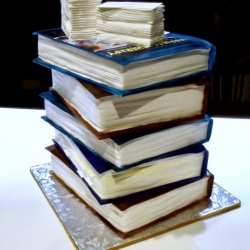 Pharmacy Book Cake - back