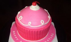 Giant Pink Cupcake