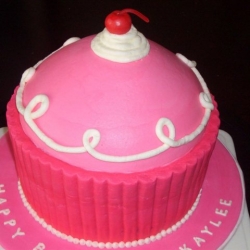 Giant Pink Cupcake