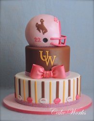 Girly Football Cake