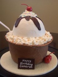 Hot Fudge Sunday Cake