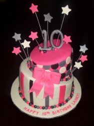 Hot Pink Black and Grey Topsy Turvy