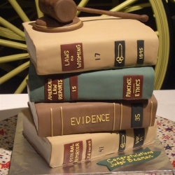 Judge's Books Retirement Cake