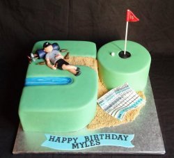50 Snoozing Golfer