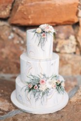 Dried Flowers on Marble - Lucky Malone Photography