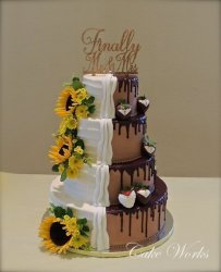 Half and Half with Sunflowers