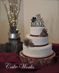 Buttercream Ruffles and Burlap Flowers