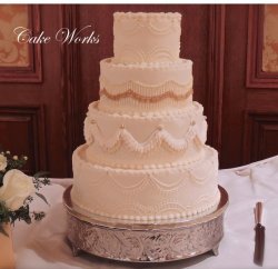 Gold on buttercream