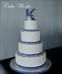 Rustic Buttercream with Monogram and Legos