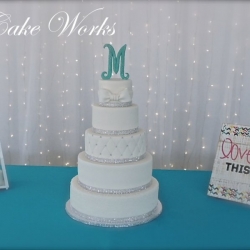 Bling and Monogram Sugar Topper