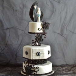 Gothic Themed Wedding - Featured in Cake Central Magazine