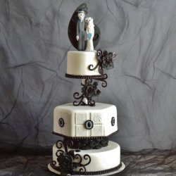 Gothic Themed Wedding - Featured in Cake Central Magazine