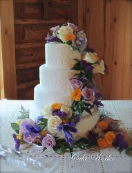 Cascade of Fresh Flowers