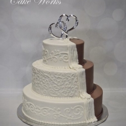 Bride-Groom Buttercream and Chocolate Buttercream