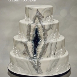 Geode Wedding Cake