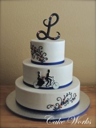 Bicycle Built for Two Wedding cake