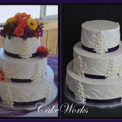 Mountain Theme in Buttercream