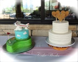 Nostalgic Style Wedding and Grooms Cake