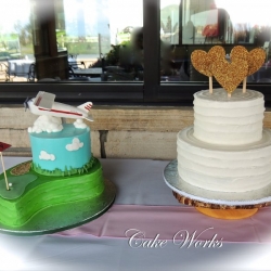 Nostalgic Style Wedding and Grooms Cake