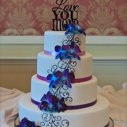 Ombre Ribbon and Blur Orchids