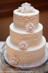 Buttercream Scrolls and Sugar Roses
